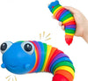 Fidget-Slug-Toy-Gioco-Antistress-Lumaca-Colorata-Sensoriale-Bambini-Adulti-Verme