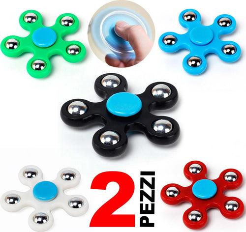 FIDGET SPINNER CON 5 PUNTE ANTISTRESS 2 PEZZI GIOCO RILASSANTE CUSCINETTO 3D Giochi e giocattoli/Articoli da regalo e scherzetti/Fidget toys/Spinner Trade Shop italia - Napoli, Commerciovirtuoso.it