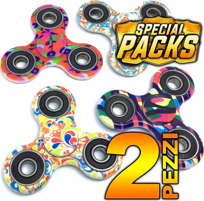 Fidget-Spinner-Hand-Gioco-Portatile-Fantasia-3d-Giocattolo-Anti-Stress-2-Pezzi