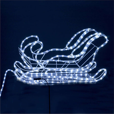 Figura luminosa 2 renne con slitta decorazione natalizia per esterno 4 mt Casa e cucina/Decorazioni per interni/Addobbi e decorazioni per ricorrenze/Decorazioni natalizie/Oggettistica MagiediNatale.it - Altamura, Commerciovirtuoso.it