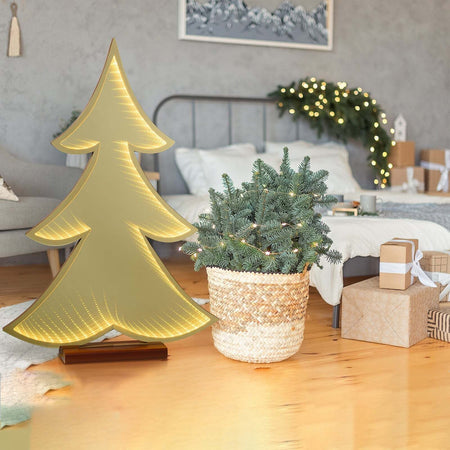 Figura luminosa natalizia bifacciale addobbo con base color champagne luce calda Casa e cucina/Decorazioni per interni/Addobbi e decorazioni per ricorrenze/Decorazioni natalizie/Luci natalizie/Catene luminose per esterni MagiediNatale.it - Altamura, Commerciovirtuoso.it