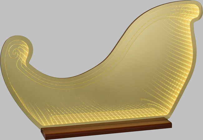Figura luminosa natalizia bifacciale addobbo con base color champagne luce calda Casa e cucina/Decorazioni per interni/Addobbi e decorazioni per ricorrenze/Decorazioni natalizie/Luci natalizie/Catene luminose per esterni MagiediNatale.it - Altamura, Commerciovirtuoso.it