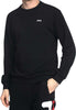 Fila-Felpa-Uomo-Senza-Cappuccio-Girocollo-Logo-Piccolo-Felpa-Nera