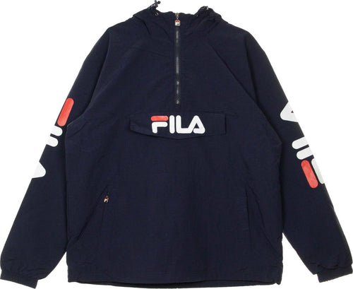 FILA-Giacca-a-Vento-Infilabile-Uomo-Ladislaus-Black-Iris-da-uomo