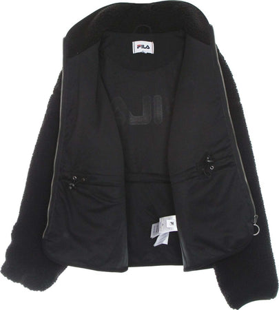 FILA-Orsetto-Donna-Sari-Sherpa-Fleece-Jacket-Black-da-donna