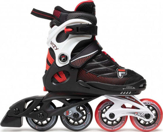 Fila-Pattini-in-Linea-WIZY-BLACK/WHITE/RED