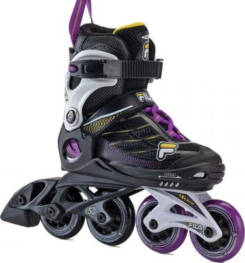 Fila-Pattini-in-Linea-WIZY-G-BLACK/YELLOW/MAGENTA