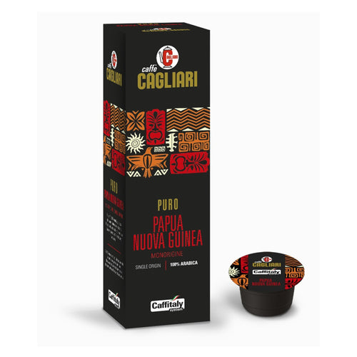 Caffè Papua Nuova Guinea, 10 Capsule Monorigine Cagliari per Caffitaly System