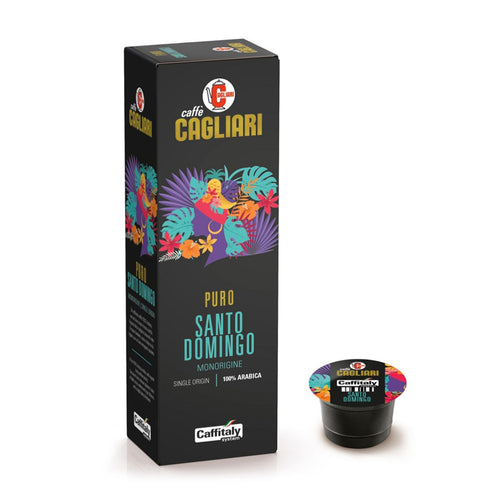Caffè Santo Domingo, 10 Capsule Monorigine Cagliari per Caffitaly System