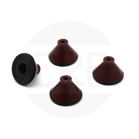 Piedini x4 Amaranto in Gomma per Luxury 20, 22, 250 GL, 275 GS, 300 ES