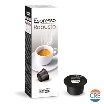 Caffè Espresso Robusto, 10 Capsule Originali per Caffitaly System