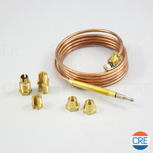 Termocoppia 90 cm Filettata Universale con 5 Raccordi
