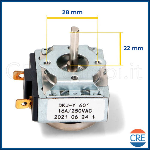 Timer 60 Minuti DKJ-Y1 Adattabile per Forno EOB2200, EOB3100, EOB3740, EON2100, FMQ051, FQ60