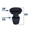 Gommino 1 pz per Griglia Piano Cottura PO740, ET6124, G740X