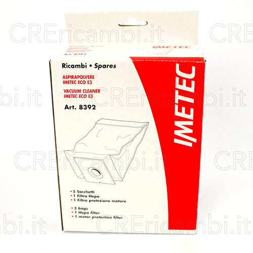 Sacchetti Carta x5 con Filtri per Aspirapolvere Eco G7701