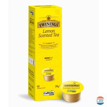 Bevanda Tè Limone, 10 Capsule Twinings Originali per Caffitaly System