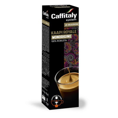 Caffè India Kaapi Royale, 10 Capsule Monorigine Originali per Caffitaly System