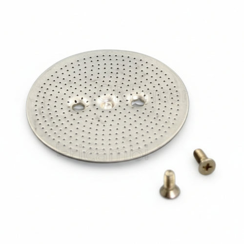 Doccetta Filtro 2 Fori per Caldaia Alluminio con Viti M3 per Poemia, Via Veneto, Magic Espresso, Armonia