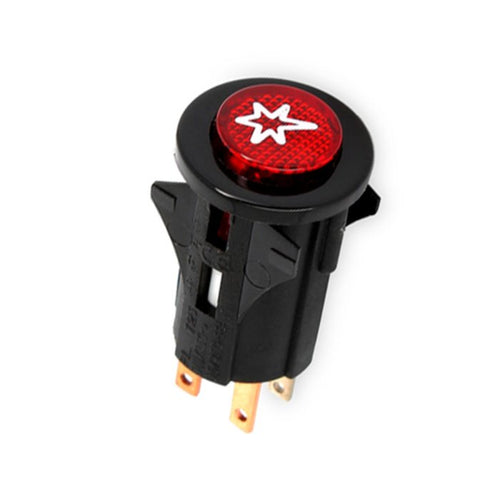 Pulsante Luminoso Rosso Accensione per Piano Cottura CPIE3, CPIM5, HPE, PF631, PF741, PM11, PM52, PS12