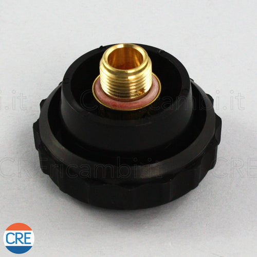 Tappo Sicurezza Caldaia 3/8 Maschio con Guarnizione Silicone Rossa M.614