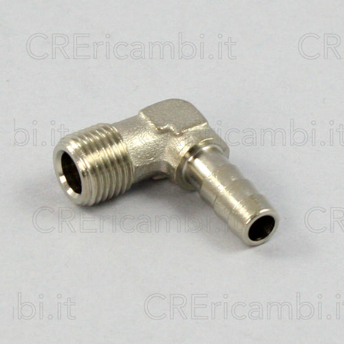 Raccordo Portagomma Gomito Nichelato - Vaporella