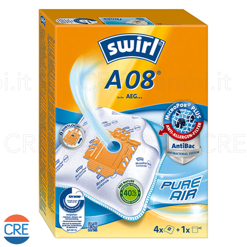Sacchetti Microfibra x4 e Filtro Aria Compatibili per Aspirapolvere AEG