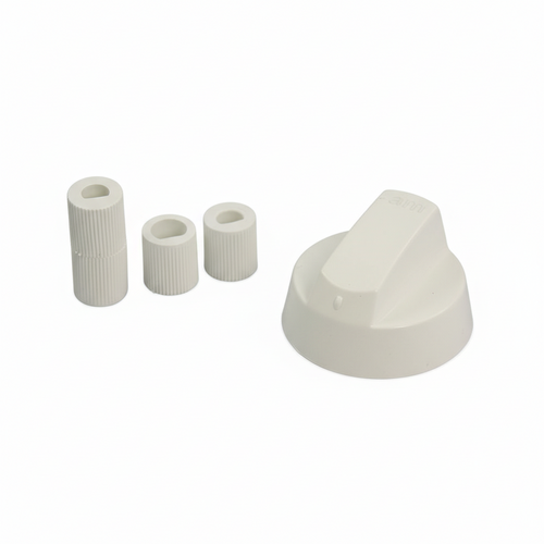 Kit Universale Bianco 1 Manopola con Innesti Attacchi 6 / 8 mm