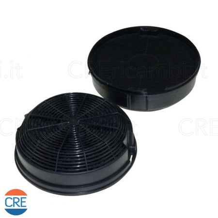 2 Filtri Carbone Attivo 150x50mm Circolare per Cappa Aspirante