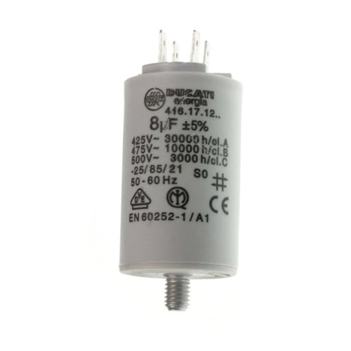 Condensatore 8uF 450V Ducati Adattabile a Affettatrice