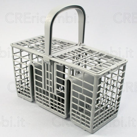 Cestello Posate 22,8x10,5x21cm Grigio per Lavastoviglie Ariston, Indesit