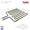 Resistenza 2670W per Sauna Helo, 355x310 cm