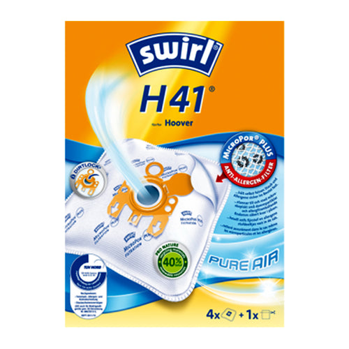 Sacchetti Microfibra x4 e Filtro Aria Compatibili per Aspirapolvere Hoover