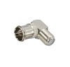 Connettore F innesto rapido 90 gradi