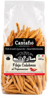 Fileja al Peperoncino pasta tipica calabrese CANTAFIO GOURMET® al peperoncino con peperoncino nell'impasto di semola di grano duro 500gr