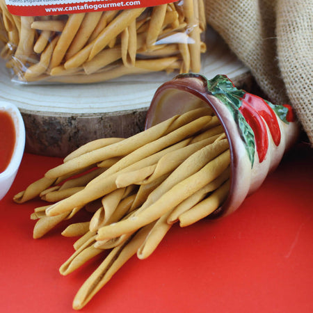 Fileja al Peperoncino pasta tipica calabrese CANTAFIO GOURMET® al peperoncino con peperoncino nell'impasto di semola di grano duro 500gr