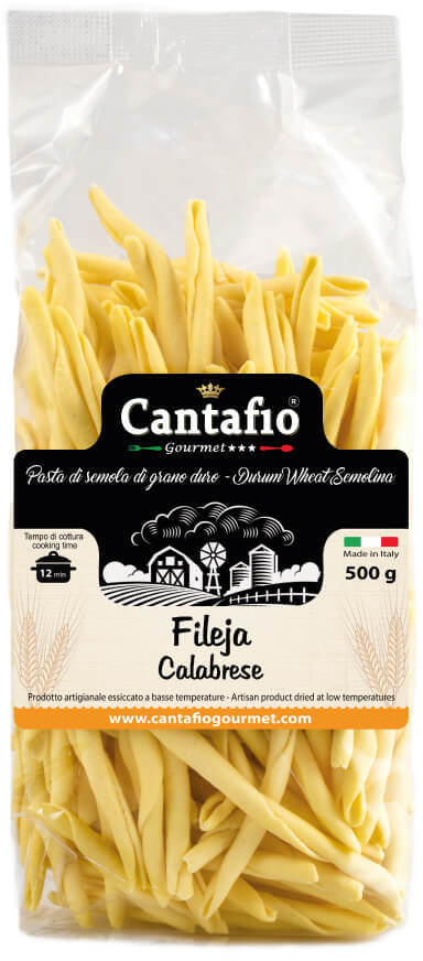 Fileja Pasta di Semola di Grano Duro Calabrese pasta artigianale essiccata a basse temperature Fileja CANTAFIO GOURMET® 500gr