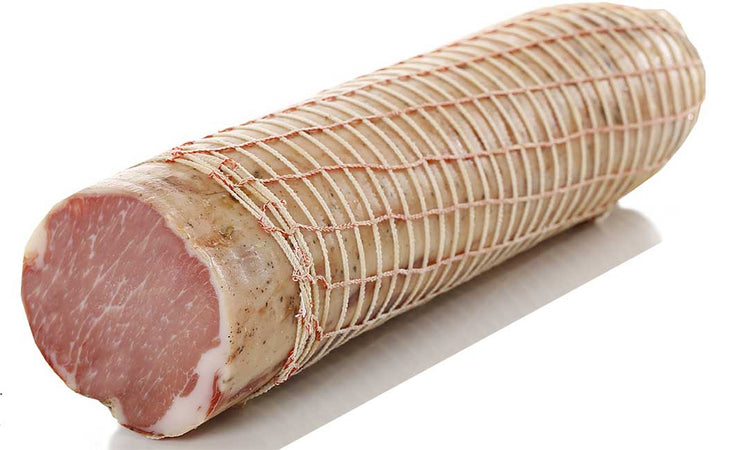 Rete elastica a doppia trama pesante, calza per insaccati e salumi ideali per l' affumicatura e stagionatura