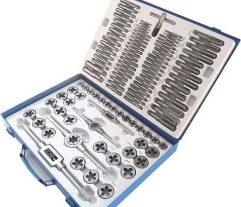 FILIERA 110 PEZZI SET FILIERE PER FILETTATURA KIT COMPLETO DI MASCHI Fai da te/Utensili elettrici e a mano/Utensili a mano/Maschi e filiere/Set Trade Shop italia - Napoli, Commerciovirtuoso.it