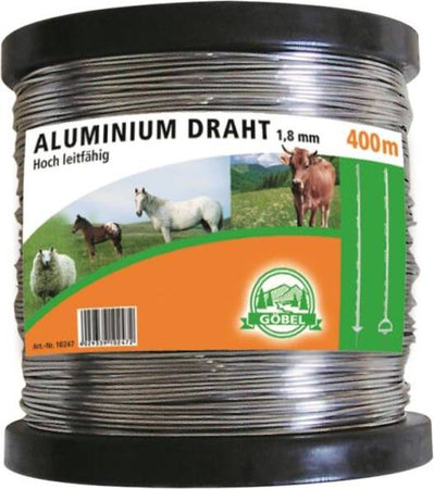 Filo in alluminio a bassa dispersione per recinto elettrico 1,8 mm x 400 mt Commercio Industria e Scienza/Attrezzature e forniture agricole/Strutture/Recinzioni La Zappa - Altamura, Commerciovirtuoso.it