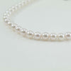 Filo perle per collana Akoya giapponesi 7,5 / 8 Coscia bianco con sfumature naturali