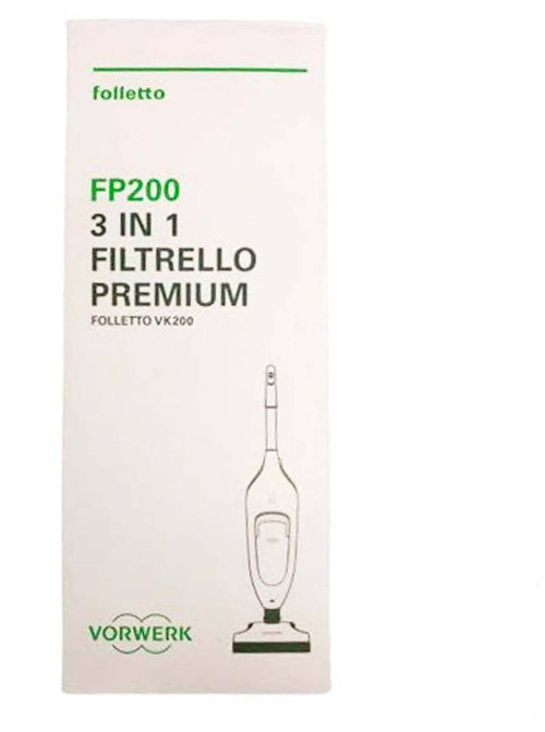 Filtrello Premium Fp200 Sacchetti Per Folletto Modello Vk 200 Vk 220/s Confezione Da 6 Sacchetti Fp 200