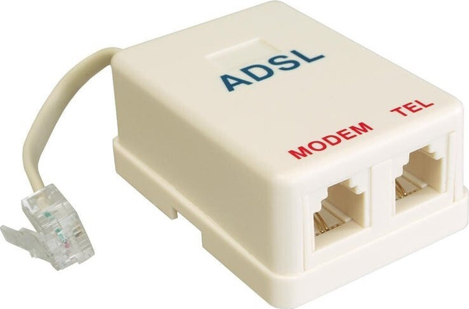 FILTRO ADSL RJ11 TELECOM PLUS Splitter Plug INTERNET Linea FAX Presa Telefonica Elettronica/Home Cinema TV e video/Attrezzatura satellitare/Impianti satellitari/Splitter Trade Shop italia - Napoli, Commerciovirtuoso.it