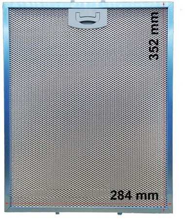 Filtro alluminio 284x352x8 mm Cappa Tecnowind