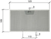 Filtro alluminio 325x189x8 mm Cappa Faber