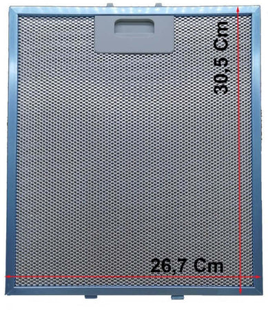 Filtro cappa alluminio per Elica 267x305x9mm