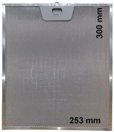 Filtro cappa alluminio per Faber 253x300x8mm 133.0017.054