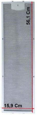 Filtro cappa alluminio per Tecnowind 159x561x8mm