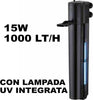 Filtro-Interno-Per-Acquario-Acquari-Acqua-Pesci-15-W-1000-L/h-Wp-1510f-Uv