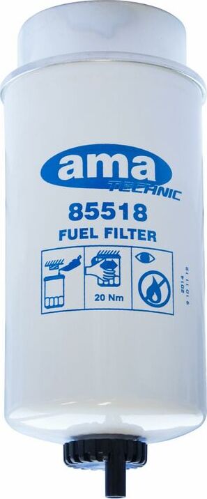 Filtro nafta adattabile al riferimento originale John Deere RE509036