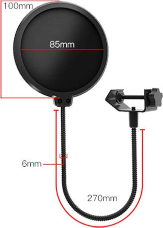 Filtro Pop Per Microfono Q-a193 Pop Sheild Con Clip Di Supporto Base Flessibile Strumenti Musicali/Microfoni/Accessori/Filtri antipop e antivento Trade Shop italia - Napoli, Commerciovirtuoso.it